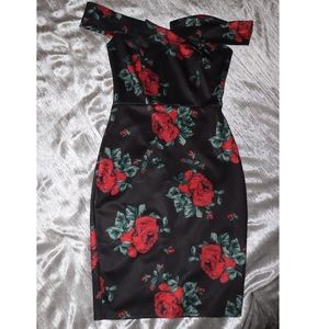 bodycon off the shoulder dress, worn once